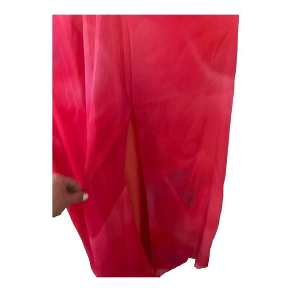 NBD Strappy Maxi Dress Halter Neck Open Back Formal Party Gala Prom Abstract S - Picture 4 of 13